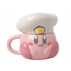 Kirby 3D keramična skodelica za kavo in čaj s pokrovom, darilo