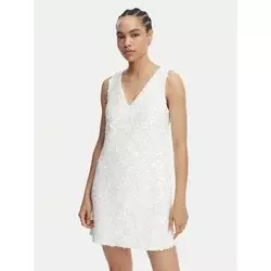 MICHAEL Michael Kors Cocktail obleka MS6834YHHS Bela Regular Fit