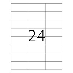 Etikete 70X33,8 A4/24 1/100 bela