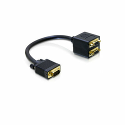 adapter DELOCK, VGA (M) na 2x VGA (Ž)