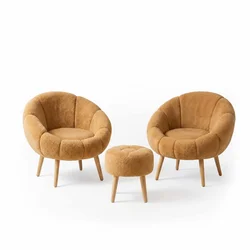 ATELIER DEL SOFA Fotelje i tabure Lida Wellsoft Brown