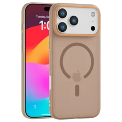 Matte Color MagSafe maska za iPhone 17 Pro – zlatna