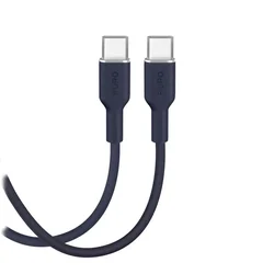 Puro ICON USB-C 60W 1,5m fleksibilen kabel - temno moder