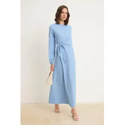 Trendyol Modest Ženska haljina Tctss25Eb00129, Svetloplava