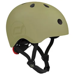 SCOOT & RIDE Dečija kaciga Olive, Maslinasta