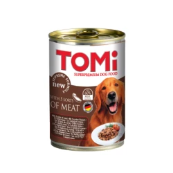 TOMI Hrana za pse, Pet vrsta mesa, 400g