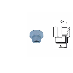 Muf reducir 3/8-1/4, 22x19x21 mm