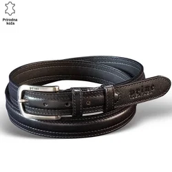 Princ Leather Muški kaiš 209, Kožni, Crni