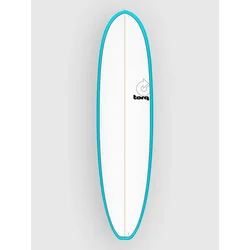 Torq Epoxy Tet V+ Funboard Pinlines 74 Surfboard blue