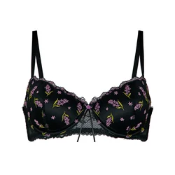Hunkemöller Nedrček zelena / lila / črna