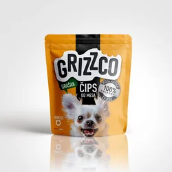 Grizzco Premium čips od mesa sa graškom, 100g