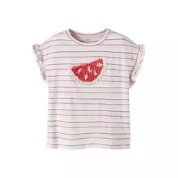NAME IT Majica NMFJOTRUM rosé/pastelno roza/rdeča/bela