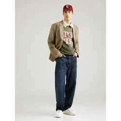 Pepe Jeans Majica oliva/češnjevo rdeča/bela