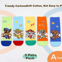 Paw Patrol Dečije čarape, 5 pari, Višebojne