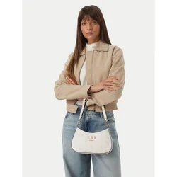 Ročna torba Guess Emelie Logo HWGP99 28180 Kremna