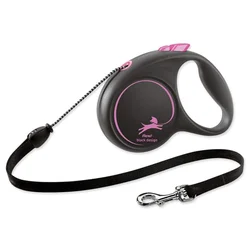 Flexi Povodac Black Design M Cord 5m - Roze