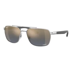 Ray-Ban RB3701 003/J0 Polarized ONE SIZE (59) Srebrna/Zlata