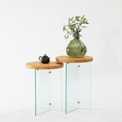 HANAH HOME Set stolova Serenity 2 Oak Transparent