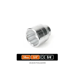 shumee Ključ nasadni 3/4 dvanajstkraki 34 mm/TEGER