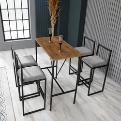 Atelier del Sofa Set 4 barske stolice i barski sto Nordic Šareni