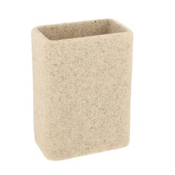 Čaša za četkice sand effect 12x9x6 cm poliresin bež tendance