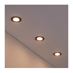 Eglo 31743 - Komplet 3x LED prigušiva svetiljka FUEVA-Z LED/2,8W/230V IP44 crna