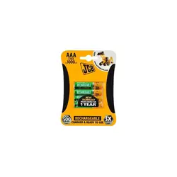 JCB-HR31000RC-4B - 4 komada AAA punjive NiMH baterije, 900 mAh / 1,2 V