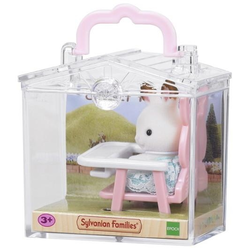 Dojenček v škatlici-zajček v stolčku Sylvanian Families