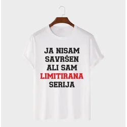 MAFIMI Muška majica Ja nisam savršen ali sam limitirana serija, Bela