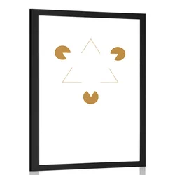 Plakat s paspartujem in preprostim vzorcem - 60x90 no frame