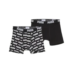 Puma Everyday Logo Boxers Youth (2-pack), Black, Size 8, Clothing