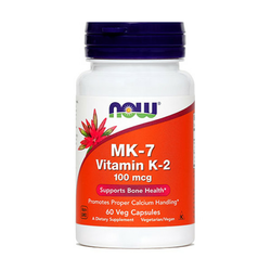 MK-7 Vitamin K-2 100 mcg - NOW Foods 60 kaps.