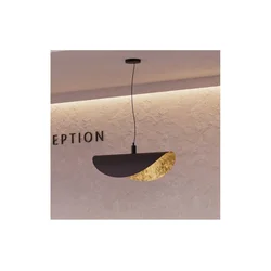 Eglo 390429 - Luster na lanku SACEDA 1xE27/40W/230V 80 cm crna/zlatna