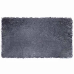 Tepih od umjetne ovčje kože TAFALLA Antracit 100 x 200 cm