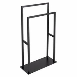 WENKO 26056100 - Stalak za peškire RIVALTA 46x80 cm nerđajući čelik/crna