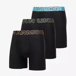 Bokserji Under Armour Performance Tech Solid 6in 3-Pack Black XXL