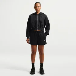 Nike Ženski šorc NSW Phoenix Fleece Mid-Rise IH2108, Crni