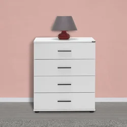 Hanah Home Komoda 65x78x41cm Bela