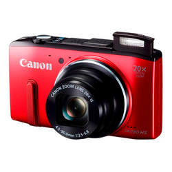 CANON digitalni fotoaparat PowerShot SX280 HS, rdeč