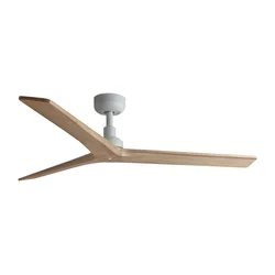 FARO 34280 - Plafonski ventilator KLIM M borovina/bela prečnik 125 cm+daljinski upravljač