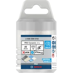 Vrtalna krona PRO Ceramic dry, 40 x 35 mm, X-Lock