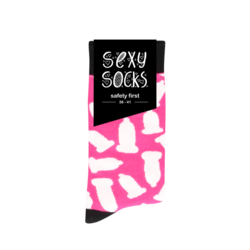 Sexy Socks Čarape Safety First, Roze