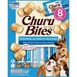 INABA Dog Churu Bites - piščanec s sirom 8x12 g