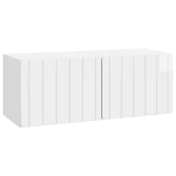 TV ormar za zid 78,5 x 31 x 30 cm Bijela visokog sjaja
