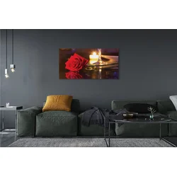 tulup.si Slika na platnu Rose sveča steklo 125x50 cm