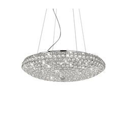 Ideal Lux - LED kristalni luster KING na sajli, 12 x G9/3W/230V, prečnik 65 cm, hrom