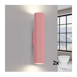 Brilagi - LED zidna svetiljka CRESTO 2xGU10/10W/230V 30 cm roze