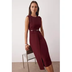 Trendyol Milla Ženska haljina Twoaw26El00078, Bordo