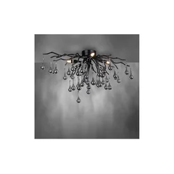 Paul Neuhaus 8090-18 - plafonski luster ICICLE 4xG9/40W/230V 30x60 cm crna