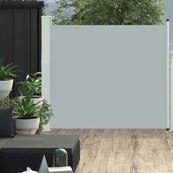 Den Zložljiva stranska tenda za teraso 100x300 cm siva